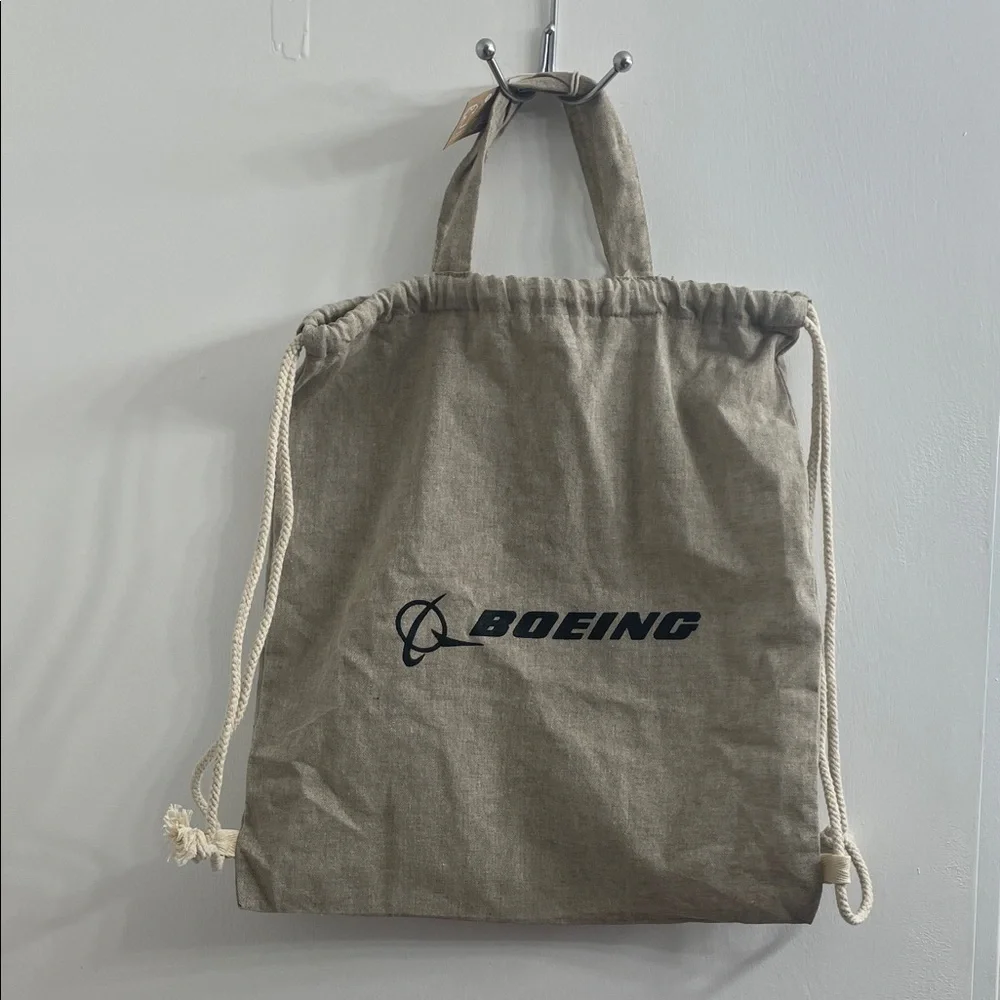 Boeing Tan Drawstring Backpack - Picture 4 of 5